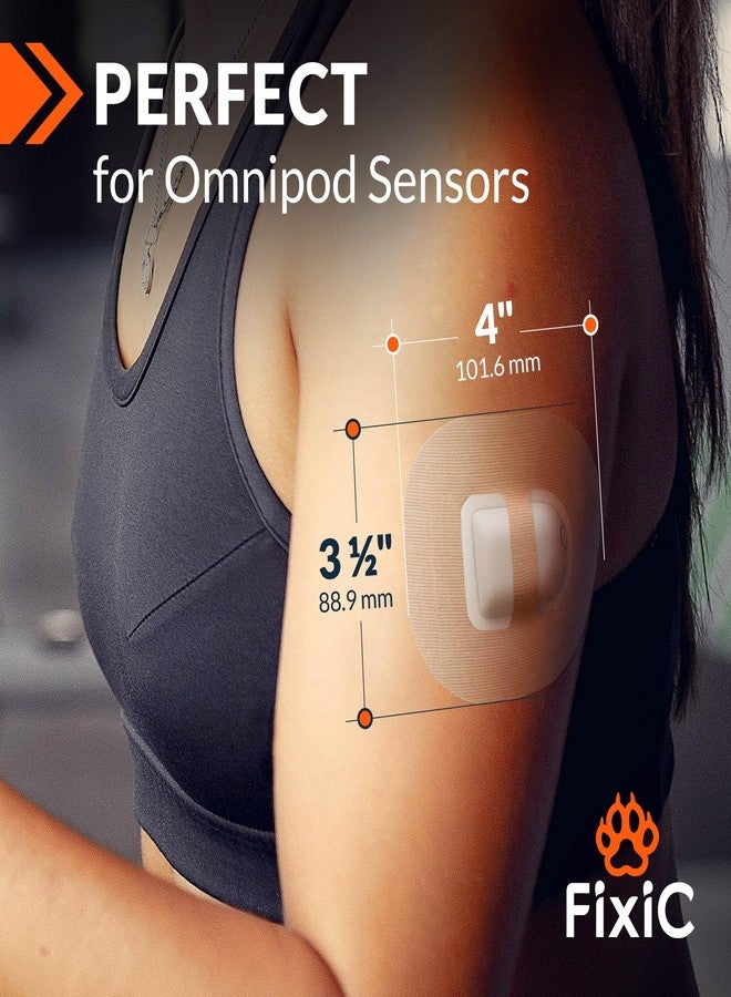Fixic - 25 Pack - Adhesive Patches - Perfect for Omnipod - The Best Waterproof Adhesive Covers for Omnipod Sensors - Pre-Cut Back Paper - Long Fixation for Your Sensor! - Image 3